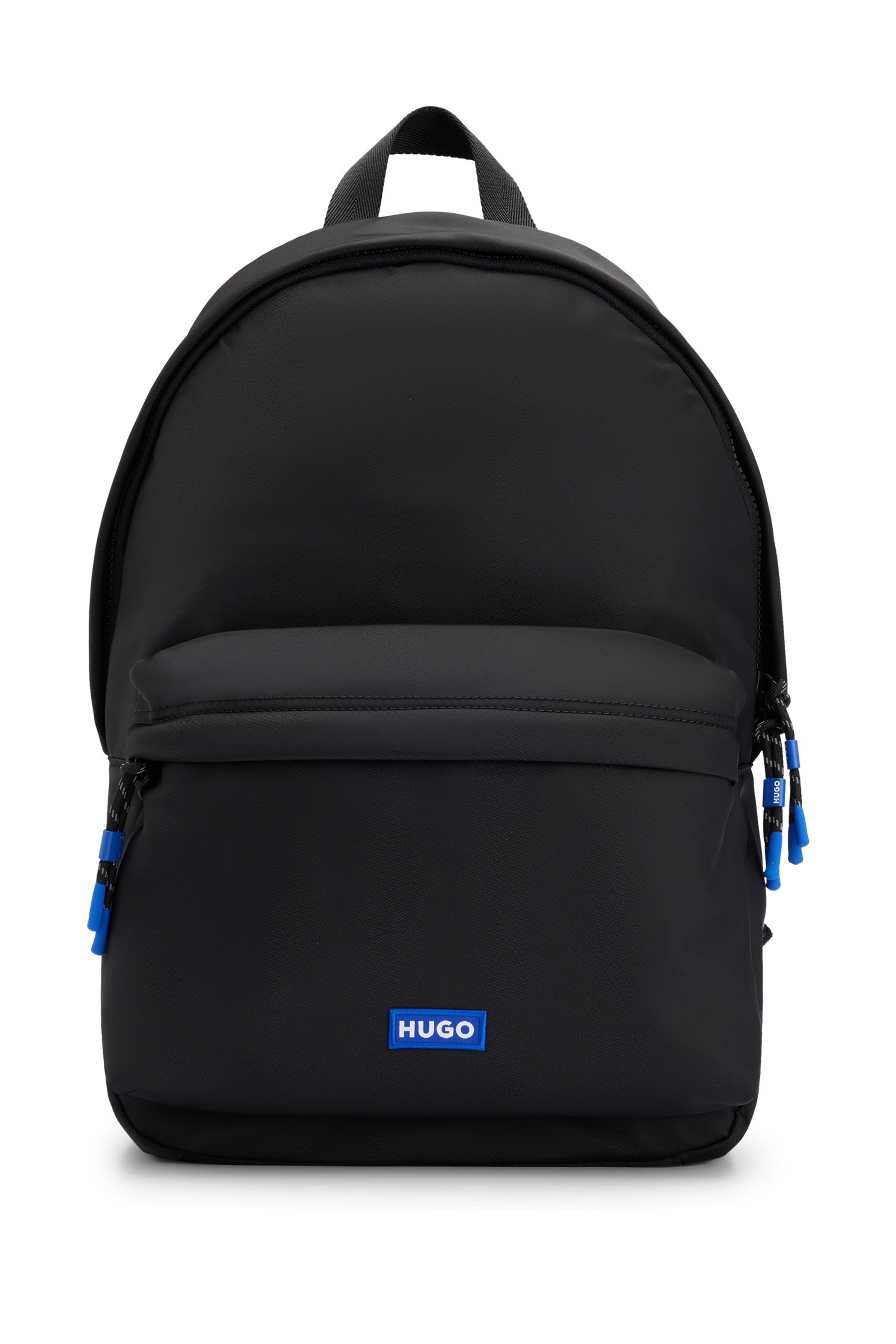 Buy HUGO Blue Black Twill Backpack With Logo Label from Next Ireland