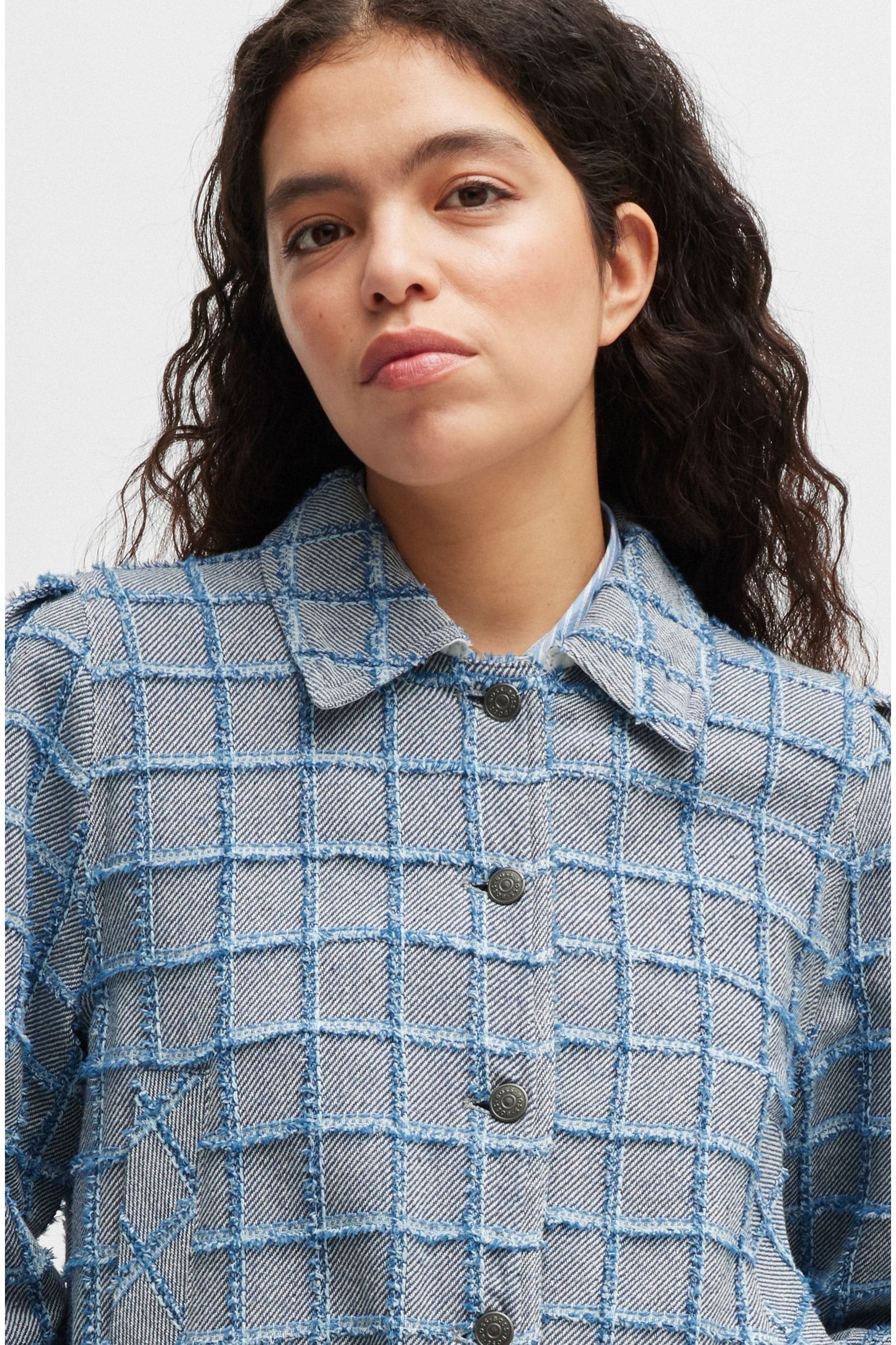 Boss tweed jacket store