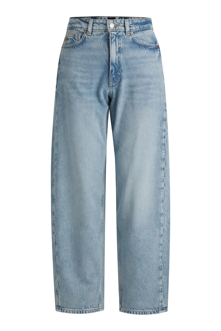 BOSS Blue Balloon-Fit Jeans In Denim - Image 5 of 5