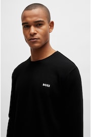 BOSS Black BOSS Embroidered-Logo Pyjama T-Shirt - Image 4 of 5