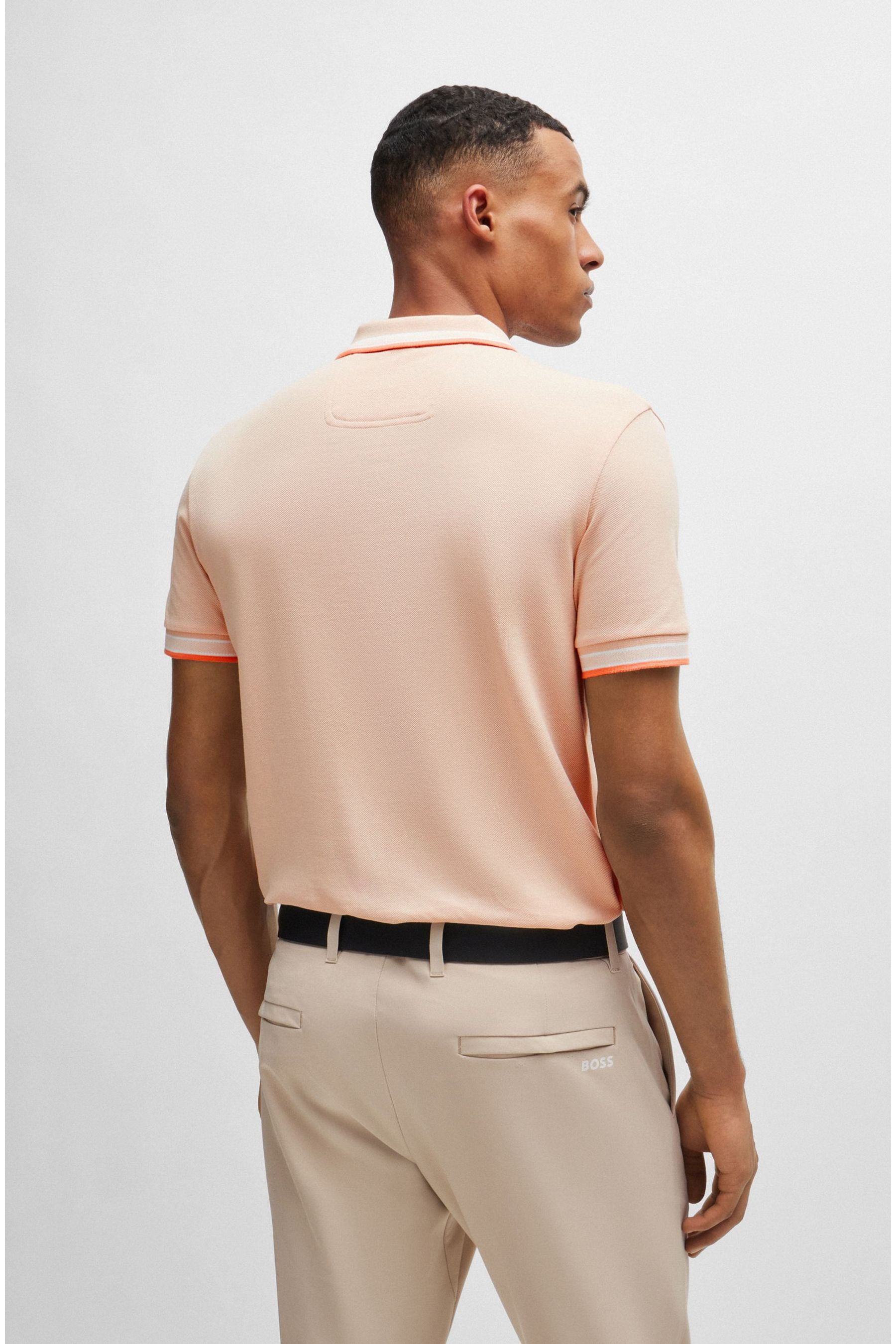 Buy BOSS Orange Paddy Tipped 100 Cotton Polo Shirt from the Next UK online shop