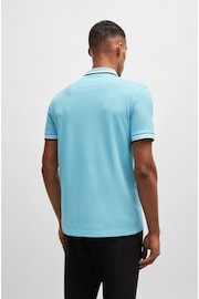 BOSS Dark Blue Paddy Polo Shirt - Image 4 of 5