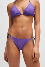 HUGO Purple Hugo Branded Bikini Bottoms with Tie Sides - Image 3 of 5