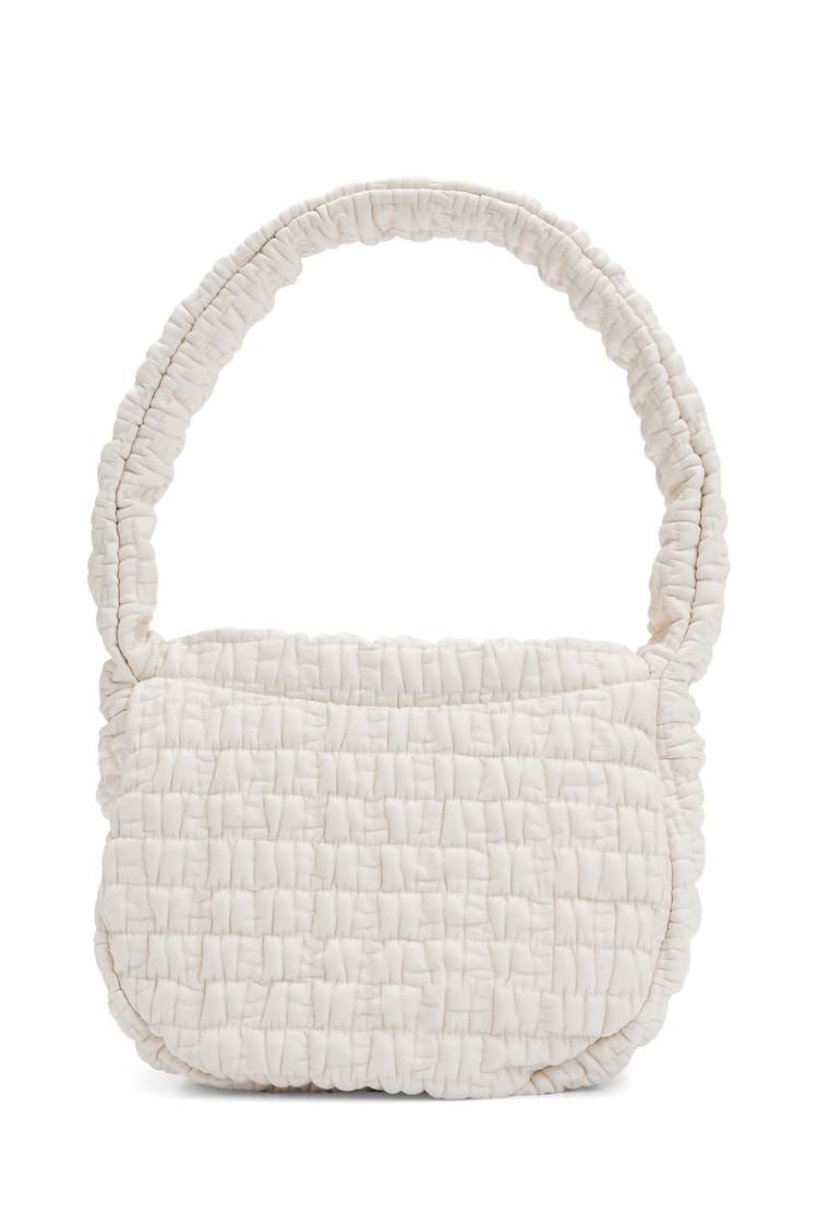 HUGO White Shoulder Bag In Quilted Effect Faux Leather - Image 5 of 5