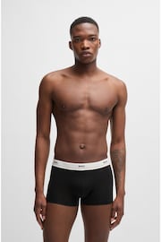 BOSS Black Of Logo-Waistband Trunks 5 Pack In Stretch Cotton - Image 6 of 7