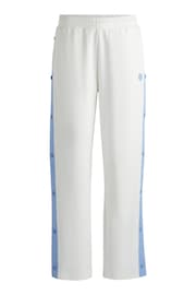 HUGO Blue Natural Side-Tape Joggers In Stretch Cotton - Image 5 of 5