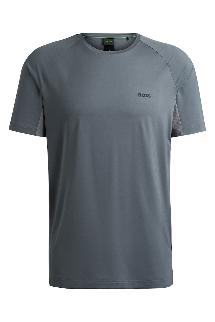 BOSS Grey BOSS Stretch T-Shirt - Image 5 of 5