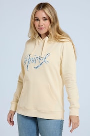 Animal Maya Womens Cream Organic Graphic Hoodie - Image 4 of 4