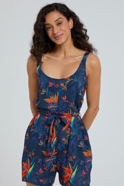 Animal Orange Flora Printed Playsuit - Image 1 of 8