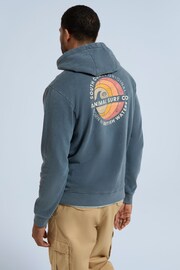 Animal Mens Blue River Graphic Organic Hoodie - Image 4 of 9