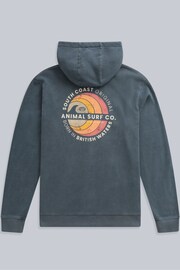 Animal Mens Blue River Graphic Organic Hoodie - Image 6 of 9