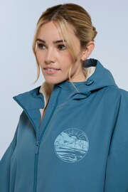 Animal Misty Womens Blue Recycled Fleece Lined Parka - Image 4 of 9