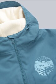Animal Misty Womens Blue Recycled Fleece Lined Parka - Image 7 of 9