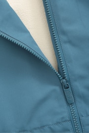 Animal Misty Womens Blue Recycled Fleece Lined Parka - Image 8 of 9