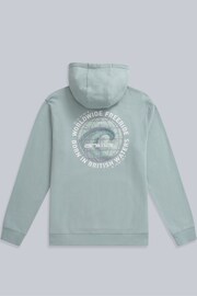 Animal Mens Blue River Graphic Organic Hoodie - Image 6 of 9