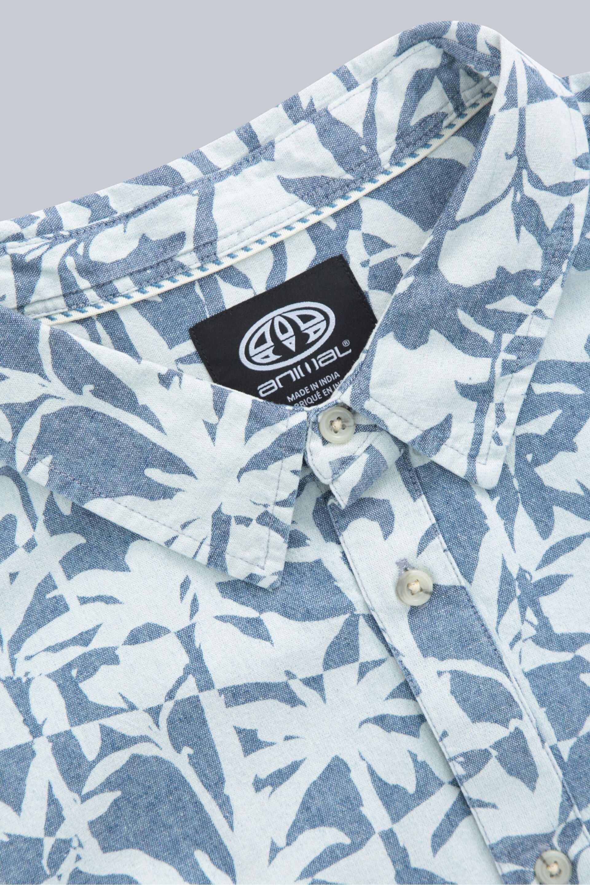 Animal Blue Jamie Organic Printed Shirt - Image 3 of 5