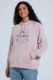 Animal Womens Purple Kaya Organic Hoodie - Image 2 of 9