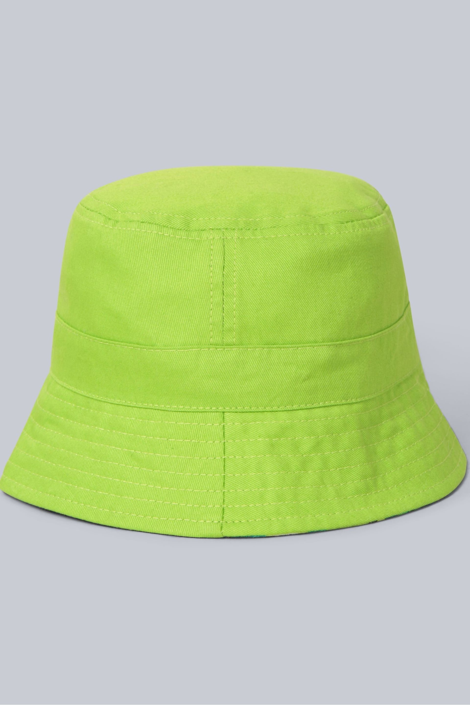 Animal Kids Bright Green Reversible Bucket Hat - Image 1 of 9