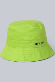 Animal Kids Bright Green Reversible Bucket Hat - Image 3 of 9