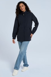 Animal Pace Womens Blue Packable Waterproof Jacket - Image 4 of 16