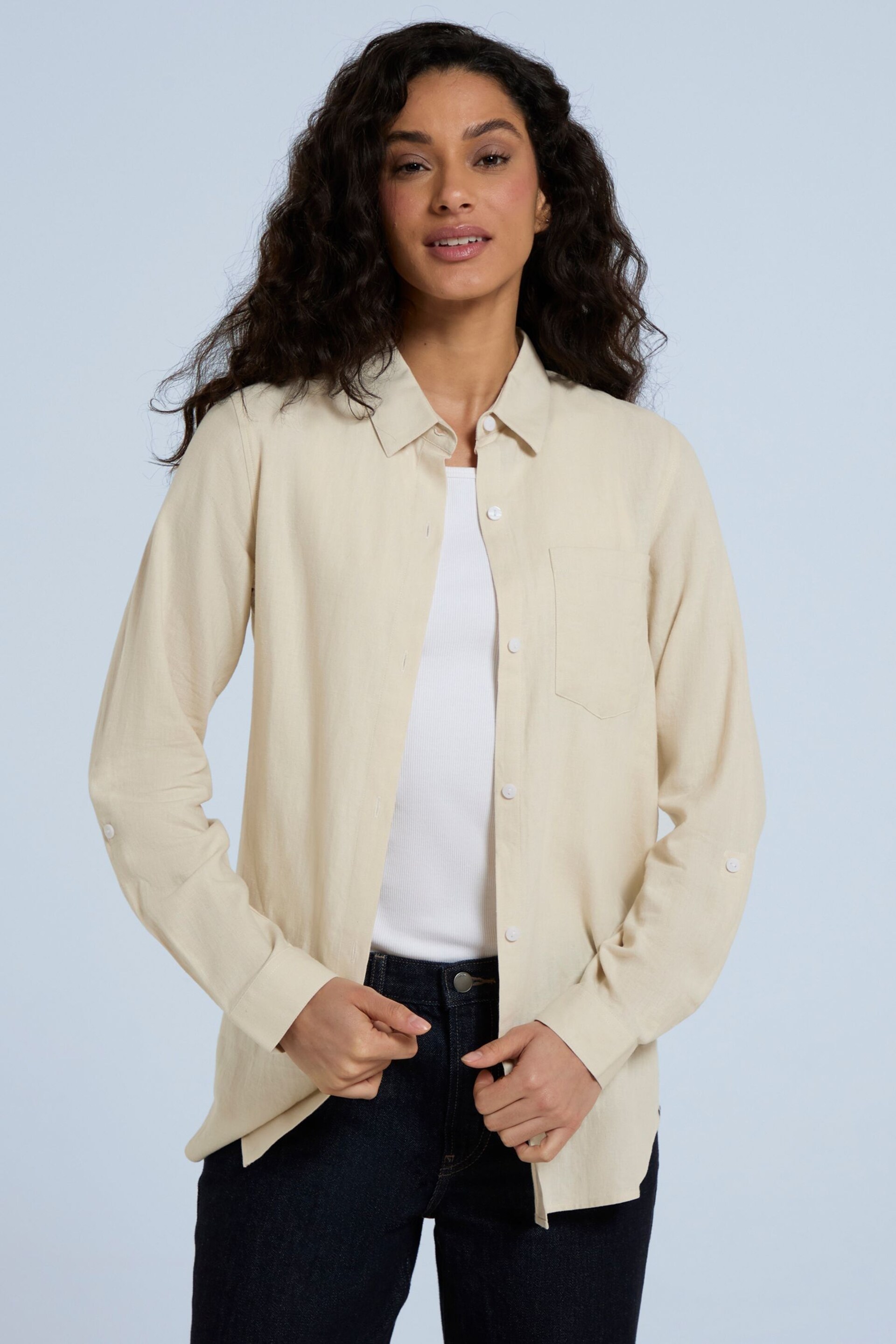 Animal Womens Cream Seya Organic Beach Shirt - Image 2 of 8