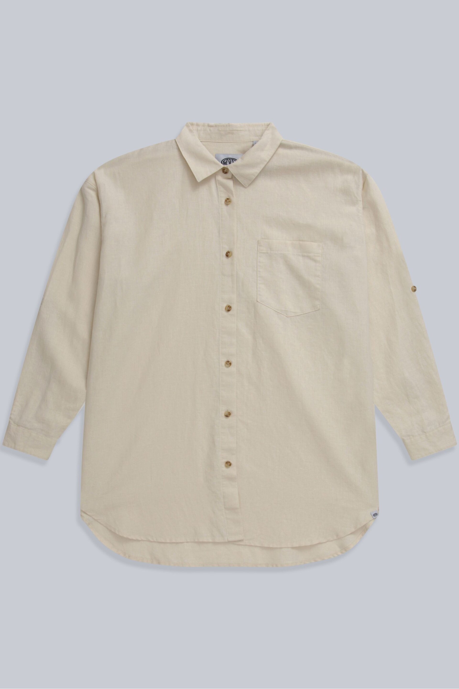 Animal Womens Cream Seya Organic Beach Shirt - Image 5 of 8