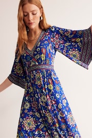 Boden Blue Petite Kimono Jersey Maxi Dress - Image 2 of 5