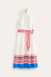 Boden White Kate Sleeveless Shirt Dress - Image 5 of 5