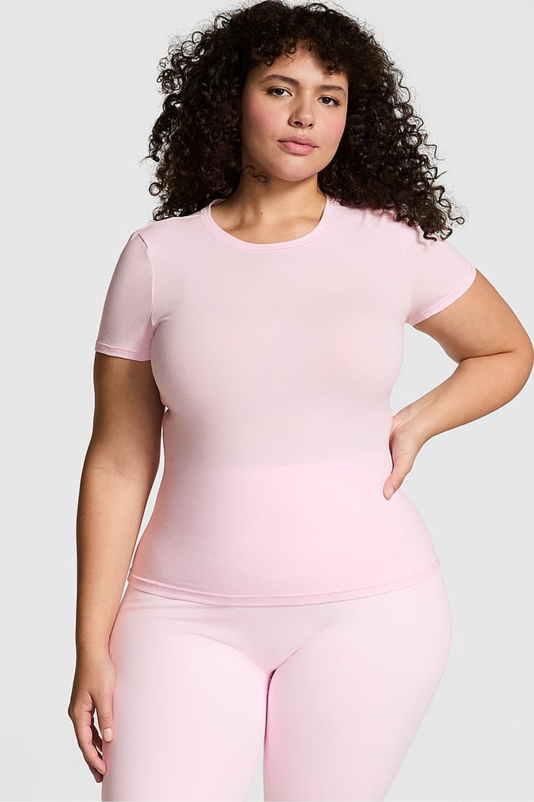 Victoria s Secret PINK Pink Tulip Cotton T Shirt