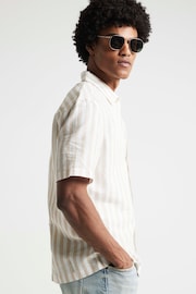 River Island Stripe Regular Fit Linen Shirt - Image 2 of 4