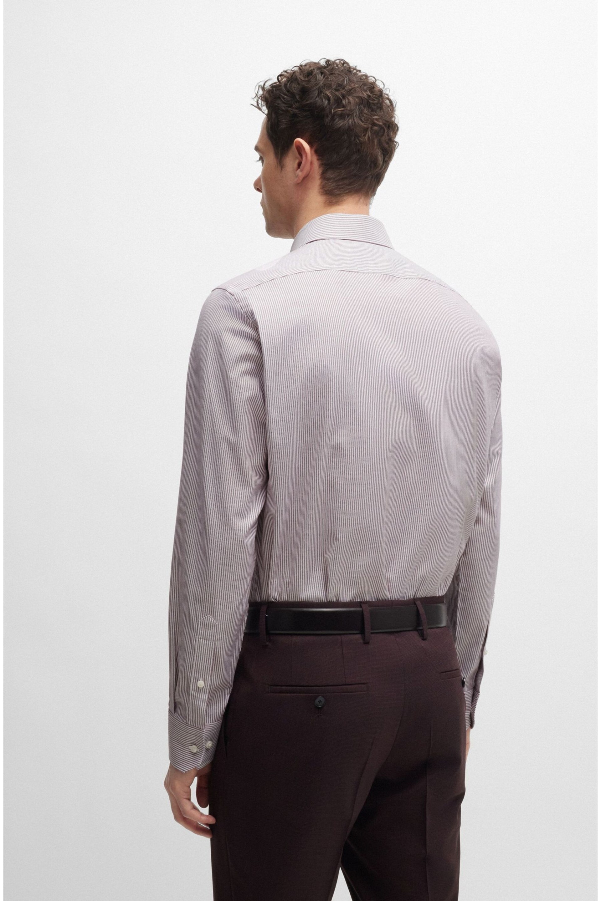 BOSS Red Regular-Fit Easy-Iron Shirt In Stretch Cotton - Image 2 of 6