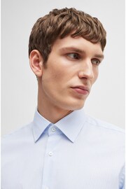 BOSS Blue Regular-Fit Easy-Iron Shirt In Stretch Cotton - Image 5 of 6