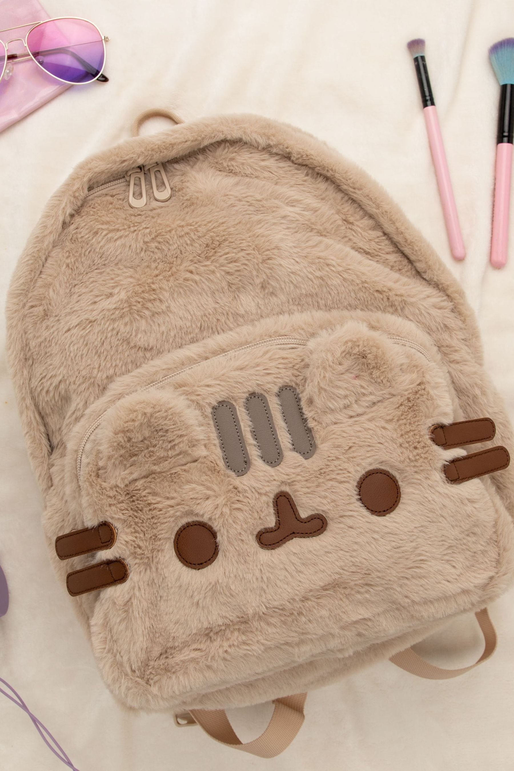 Vanilla Underground Brown Pusheen Furry Backpack