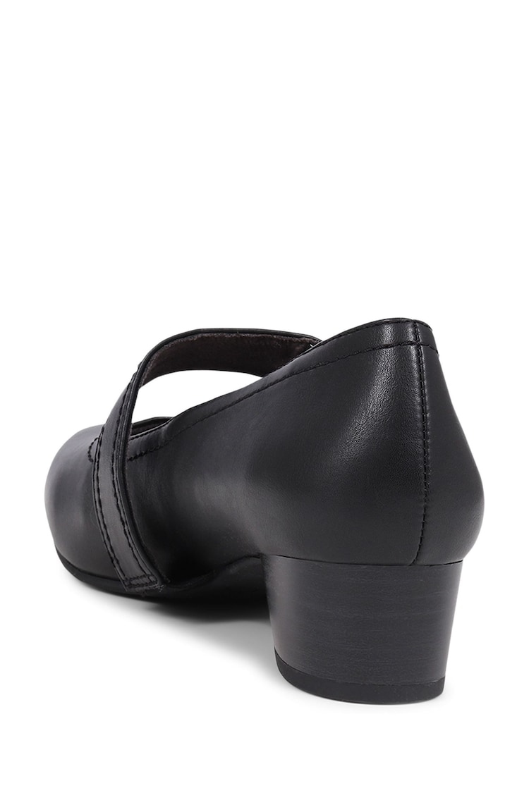 Pavers Black Block-Heeled Mary Janes Shoes - Image 2 of 5