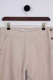 Lakeland Leather Nude Clothing Sia Linen Blend Cropped Trousers - Image 2 of 3