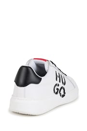 HUGO White Logo Trainers - Image 3 of 6