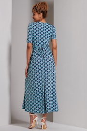 Jolie Moi Green Bree Half Sleeve Jersey Maxi Dress - Image 2 of 6