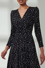 Jolie Moi Black Rafella Long Sleeve Midi Dress - Image 3 of 6