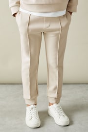 Reiss Cement Premier Teen Interlock Jersey Drawstring Joggers - Image 3 of 4