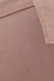 Reiss Dusty Pink Bobby Modal Blend Cutaway Collar Shirt - Image 6 of 6