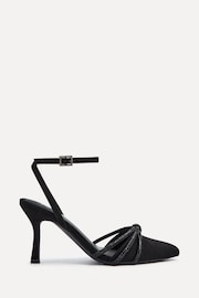 Linzi Black Deanna Court Heels With Diamante Knot Detail - Image 2 of 5