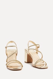 Linzi Kira Strappy Diamante Block Heeled Sandals - Image 3 of 5