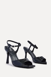 Linzi Black Laila Croc Effect Stiletto Heeled Sandals - Image 4 of 5