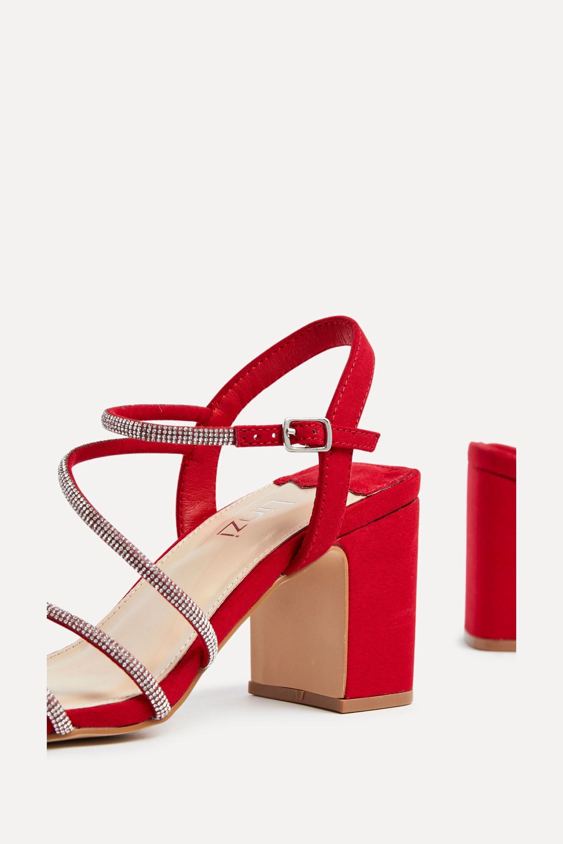 Red diamante shoes hotsell