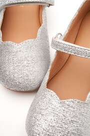 Angel & Rocket Silver Mary Jane Scallop Shoes - Image 4 of 4