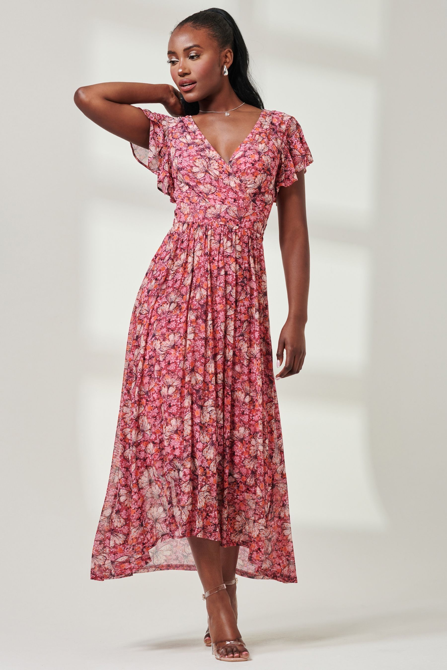 Wrap dip hem dress new arrivals