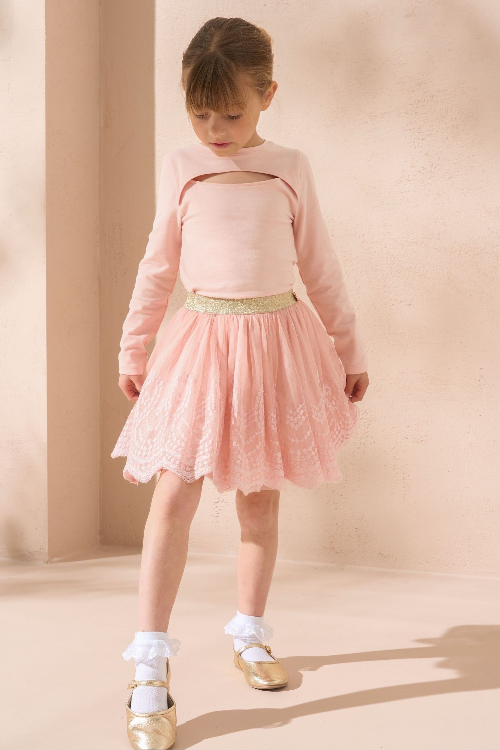 Angel & Rocket Pink Emma Lace Skirt - Image 2 of 6
