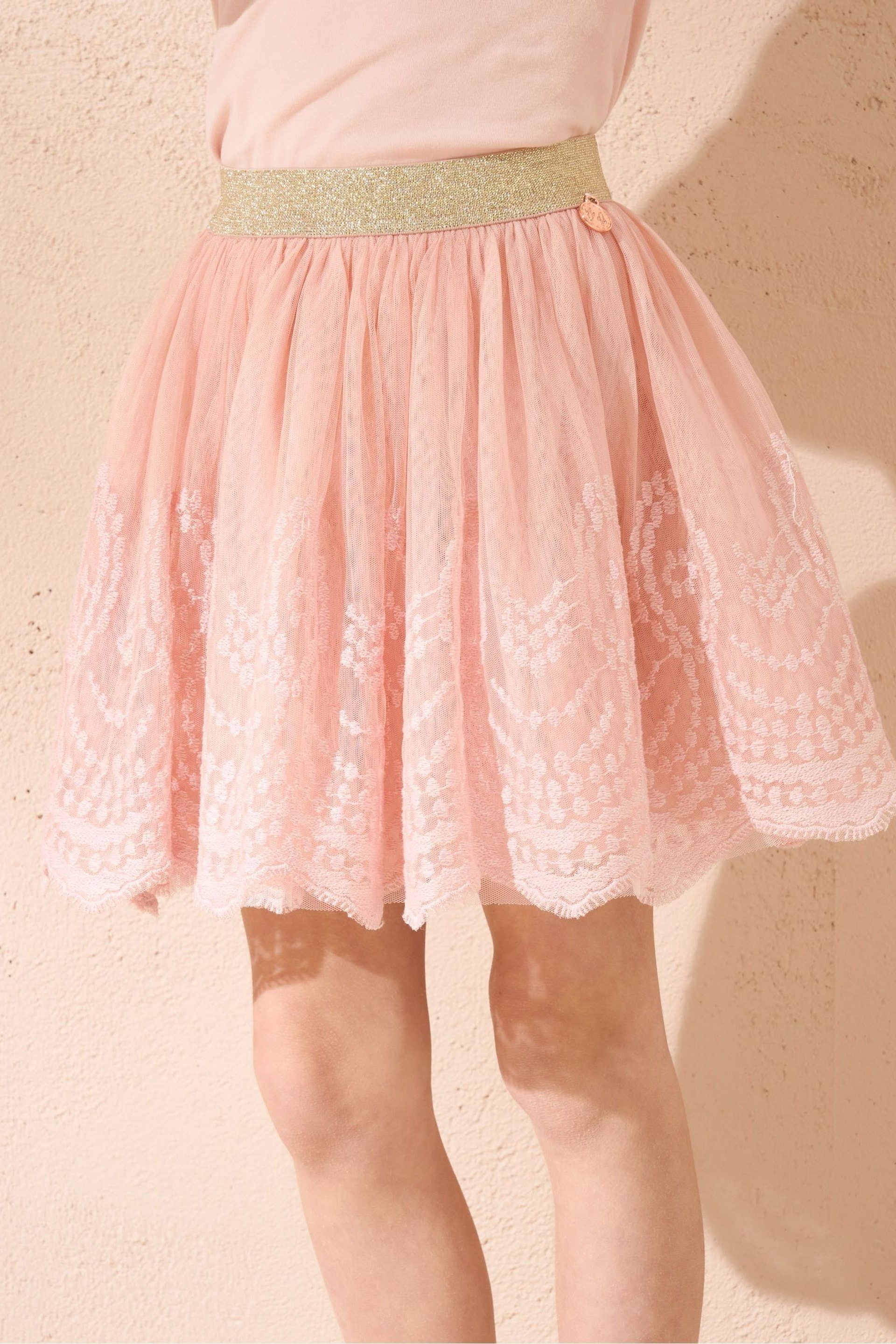 Angel & Rocket Pink Emma Lace Skirt - Image 3 of 6