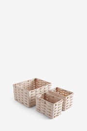 Set of 3 Pink Mini Baskets - Image 4 of 4