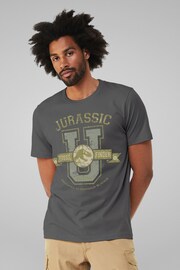 All + Every Grey Mens Jurassic Park Fossil Finder Dig Team 100% Cotton T-Shirt - Image 2 of 4